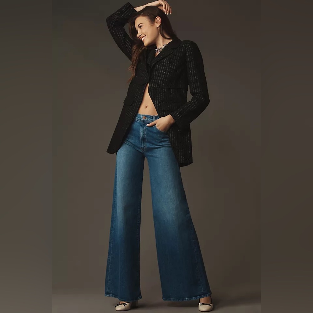 BRAND NEW MOTHER JEANS SZ 30 $258 UNDERCOVER WASH: NEW SHERIFF IN TOWN WIDE LEG!